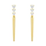 Mappin & Webb 18ct Yellow Gold 0.34ct Diamond Drop Stud Earrings