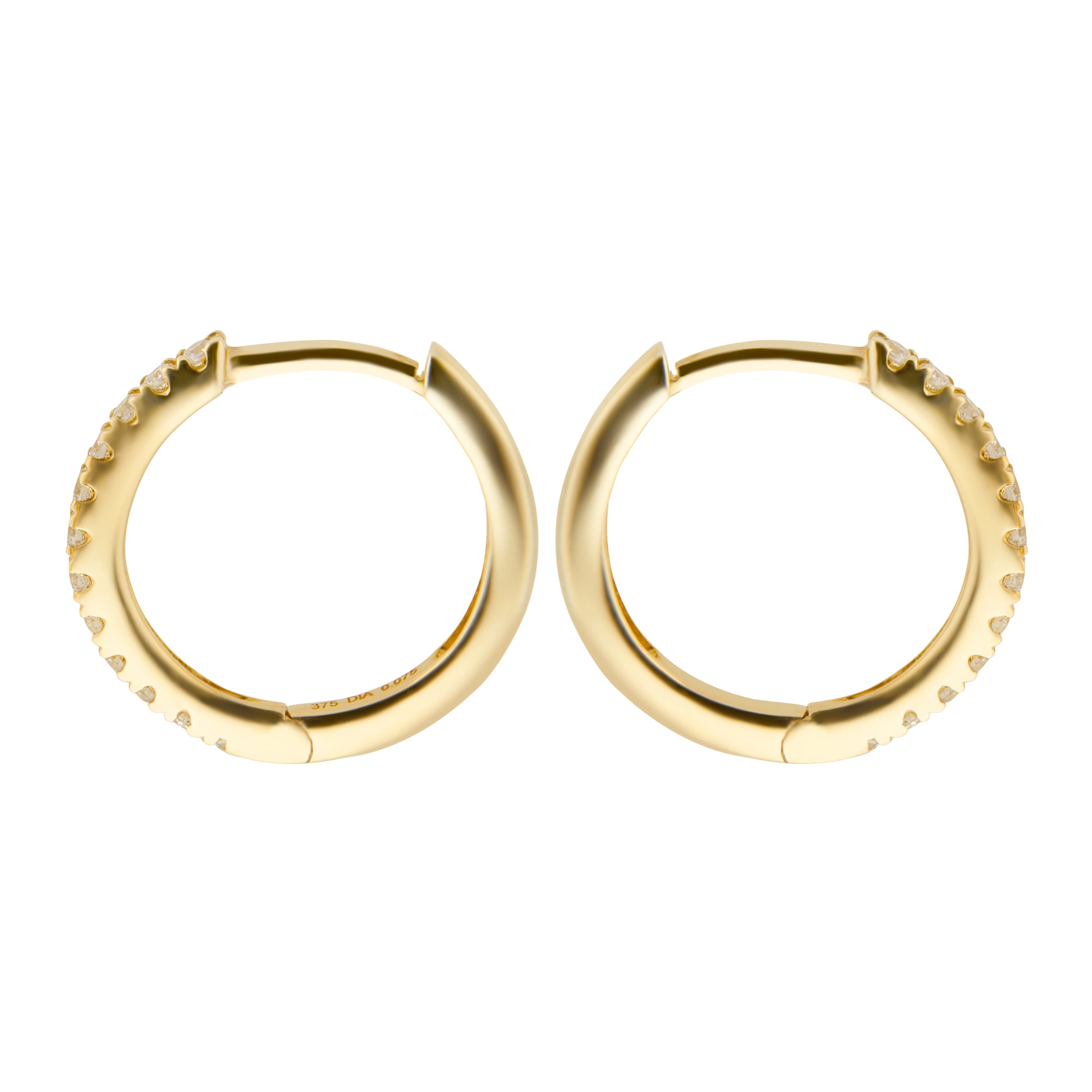 goldsmiths diamond hoop earrings