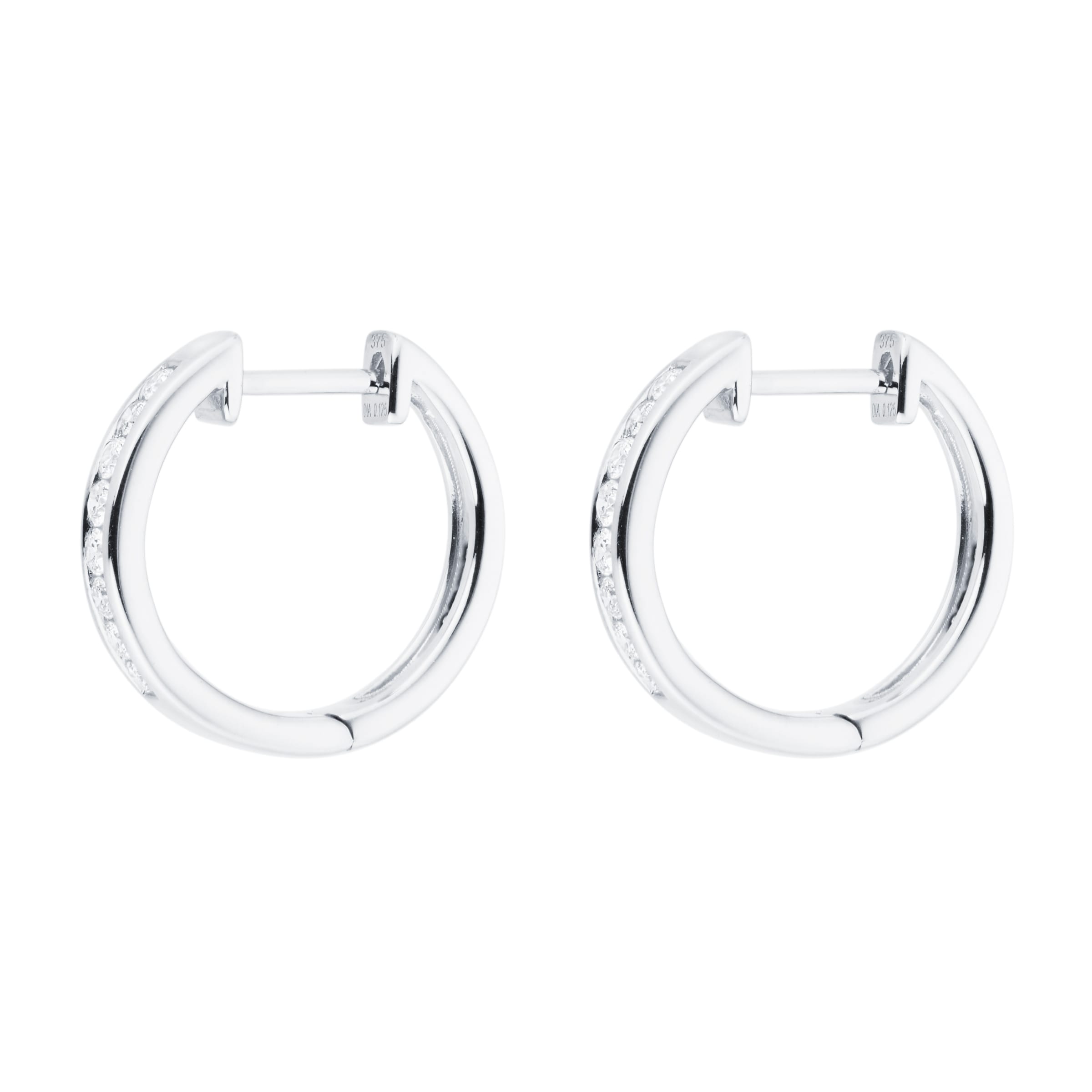 Mini channel set hot sale hoop earrings