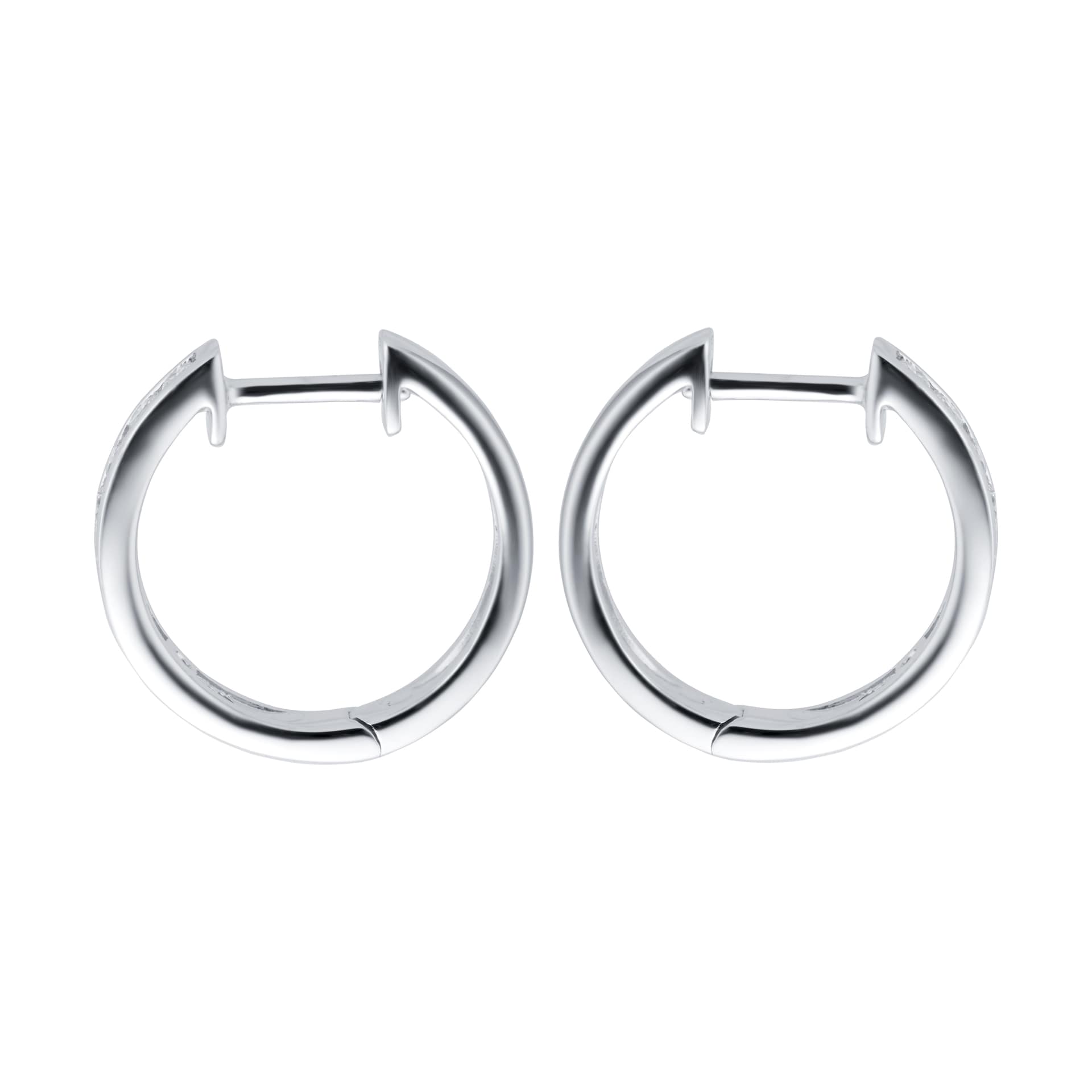 Goldsmiths 9ct White Gold 0.50ct Channel Set Hoop