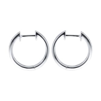 Goldsmiths 9ct White Gold 0.50ct Channel Set Hoop