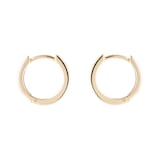 Goldsmiths 9ct Yellow Gold 0.15cttw Diamond Channel Set Hoop Earrings