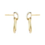 Goldsmiths 18ct White & Yellow Gold Circle Stud Earrings