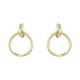 15520064 - 18ct Yellow Gold Circle Stud Earrings