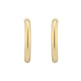 Goldsmiths 18ct Yellow Gold 15mm Tube Hoop Earrings