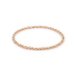 16110052 - 9ct Rose Gold 60 Diamond Cut Prince of Wales Bracelet