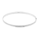 Goldsmiths 9ct White Gold 4mm Stardust Bangle