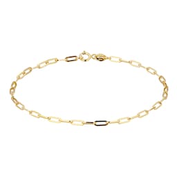 16110058 - 9ct Yellow Gold Elongated Belcher Chain Bracelet
