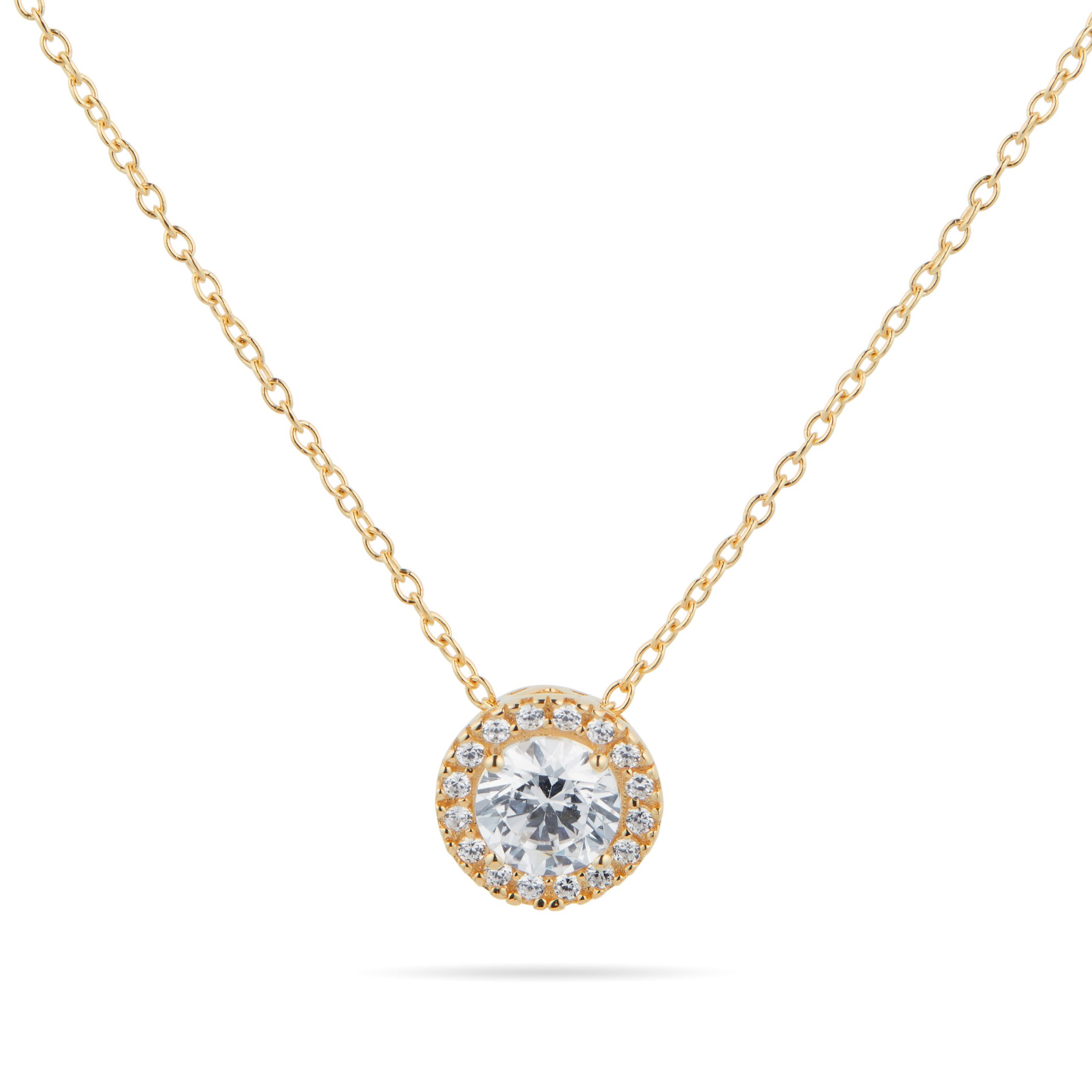Goldsmiths 9ct Yellow Gold 7.6mm Sliding Pendant Necklace