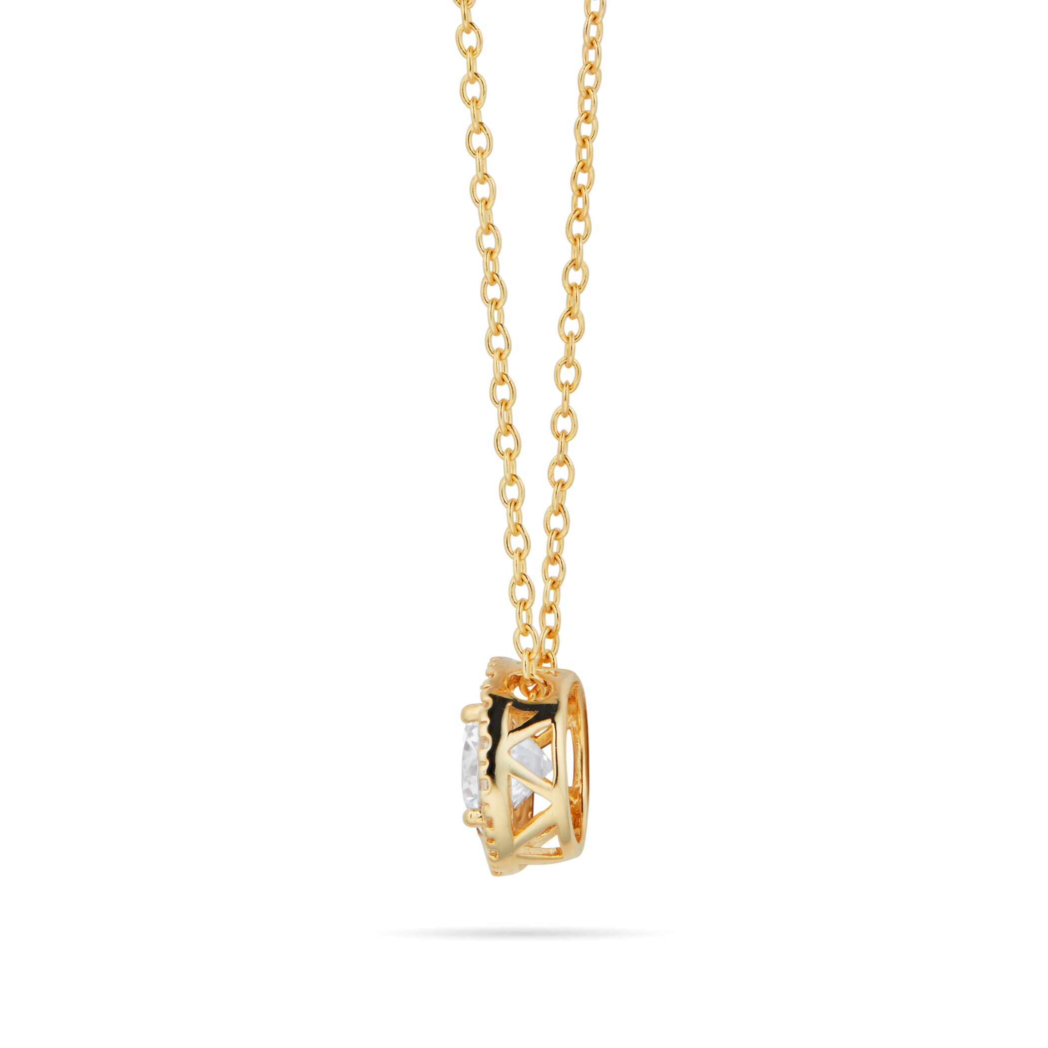 Goldsmiths 9ct Yellow Gold 7.6mm Sliding Pendant Necklace