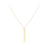 Goldsmiths 9ct Yellow Gold Vertical Bar Adjustable Necklace