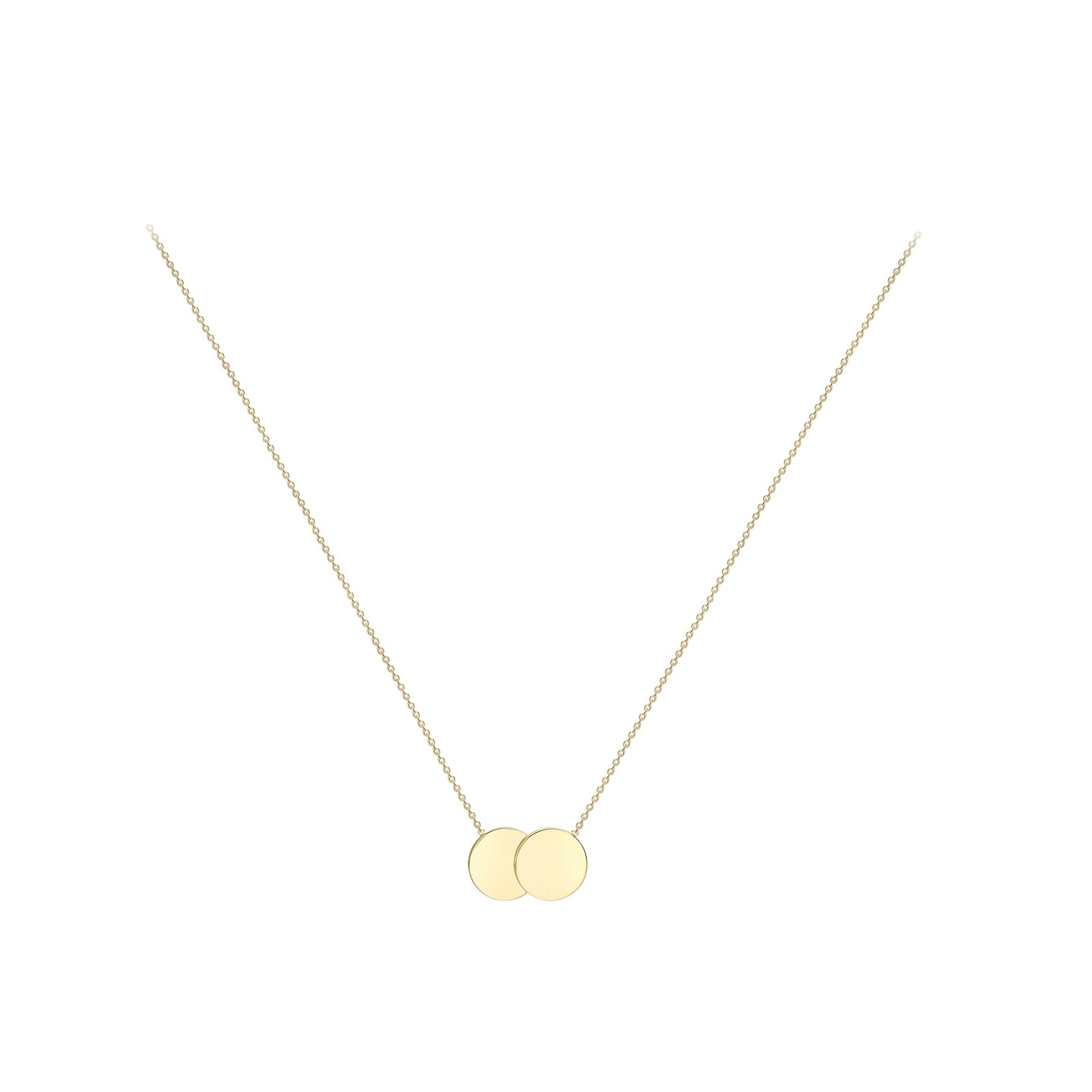 9ct double disc necklace – West Wyalong Jewellers