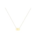Goldsmiths 9ct Yellow Gold Double-Disc Adjustable Necklace