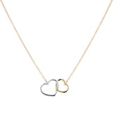 Goldsmiths 9ct Yellow & White Gold Heart Pendant