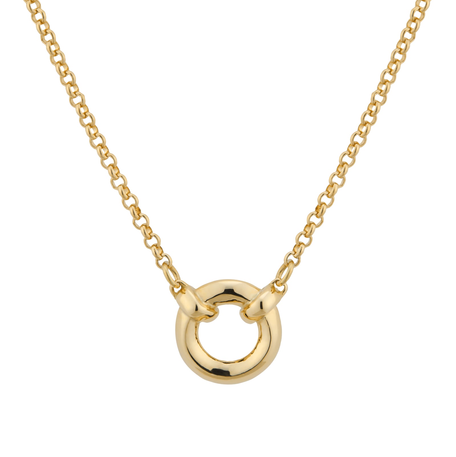 Mappin & Webb 18ct Yellow Gold Circle Pendant
