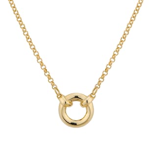 Mappin & Webb 18ct Yellow Gold Circle Pendant