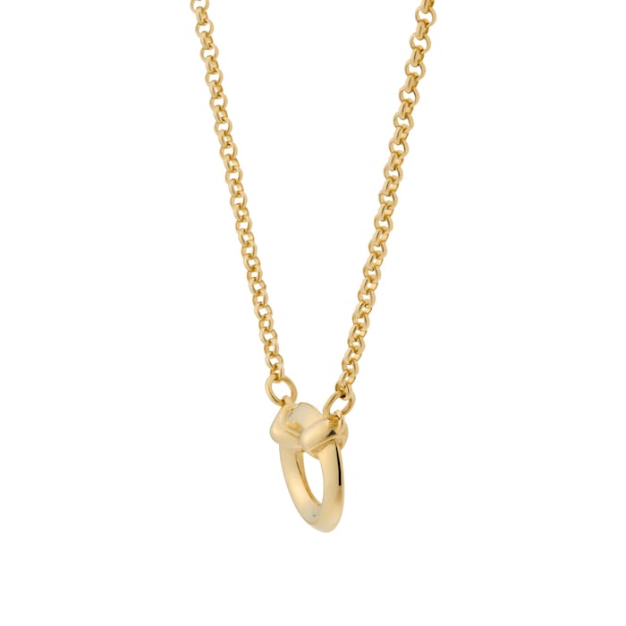 Mappin & Webb 18ct Yellow Gold Circle Pendant