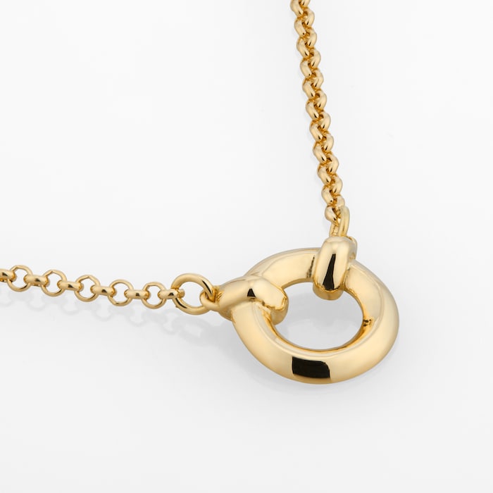 Mappin & Webb 18ct Yellow Gold Circle Pendant