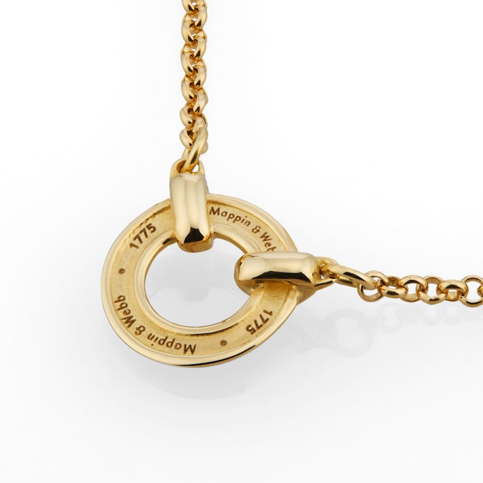 Mappin & Webb 18ct Yellow Gold Circle Pendant