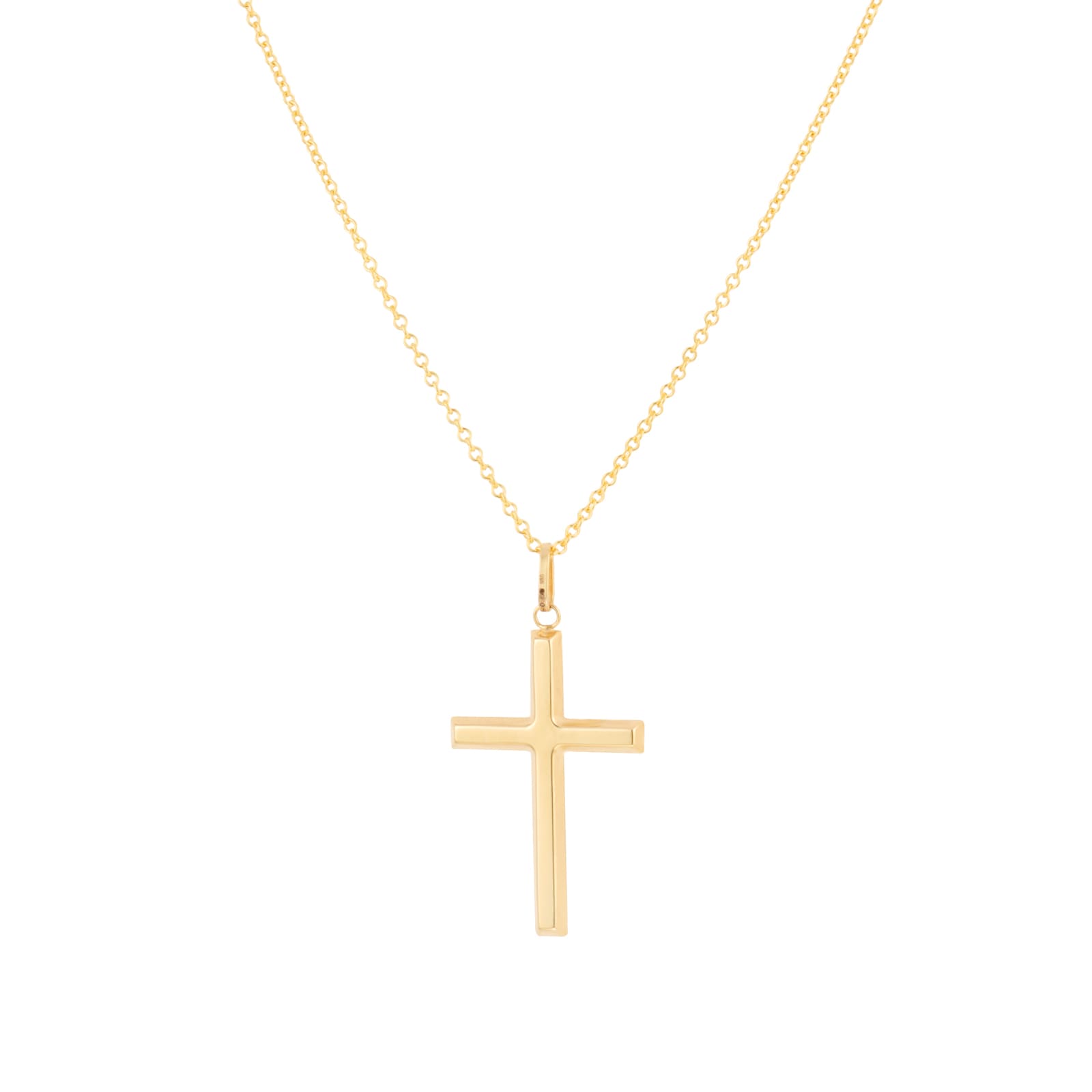 Mappin & Webb 14ct Yellow Gold 21x40mm Cross Pendant Mappin & Webb 14ct Yellow Gold 21x40mm Cross Pendant