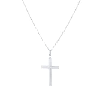Mappin & Webb 14ct White Gold 21x40mm Cross Pendant Mappin & Webb 14ct White Gold 21x40mm Cross Pendant