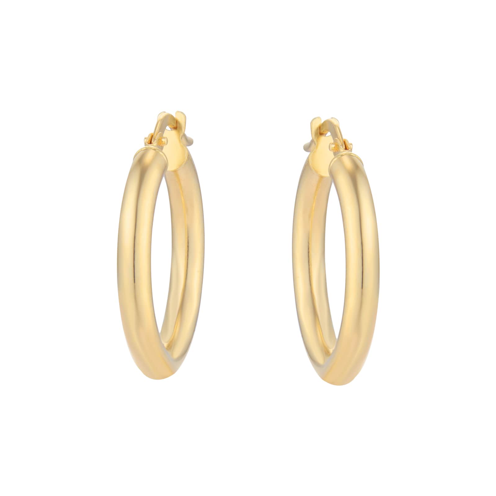 Mappin & Webb 18ct Yellow Gold 15mm Hoop Earrings Mappin & Webb 18ct Yellow Gold 15mm Hoop Earrings