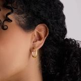 Mappin & Webb 18ct Yellow Gold 15mm Hoop Earrings