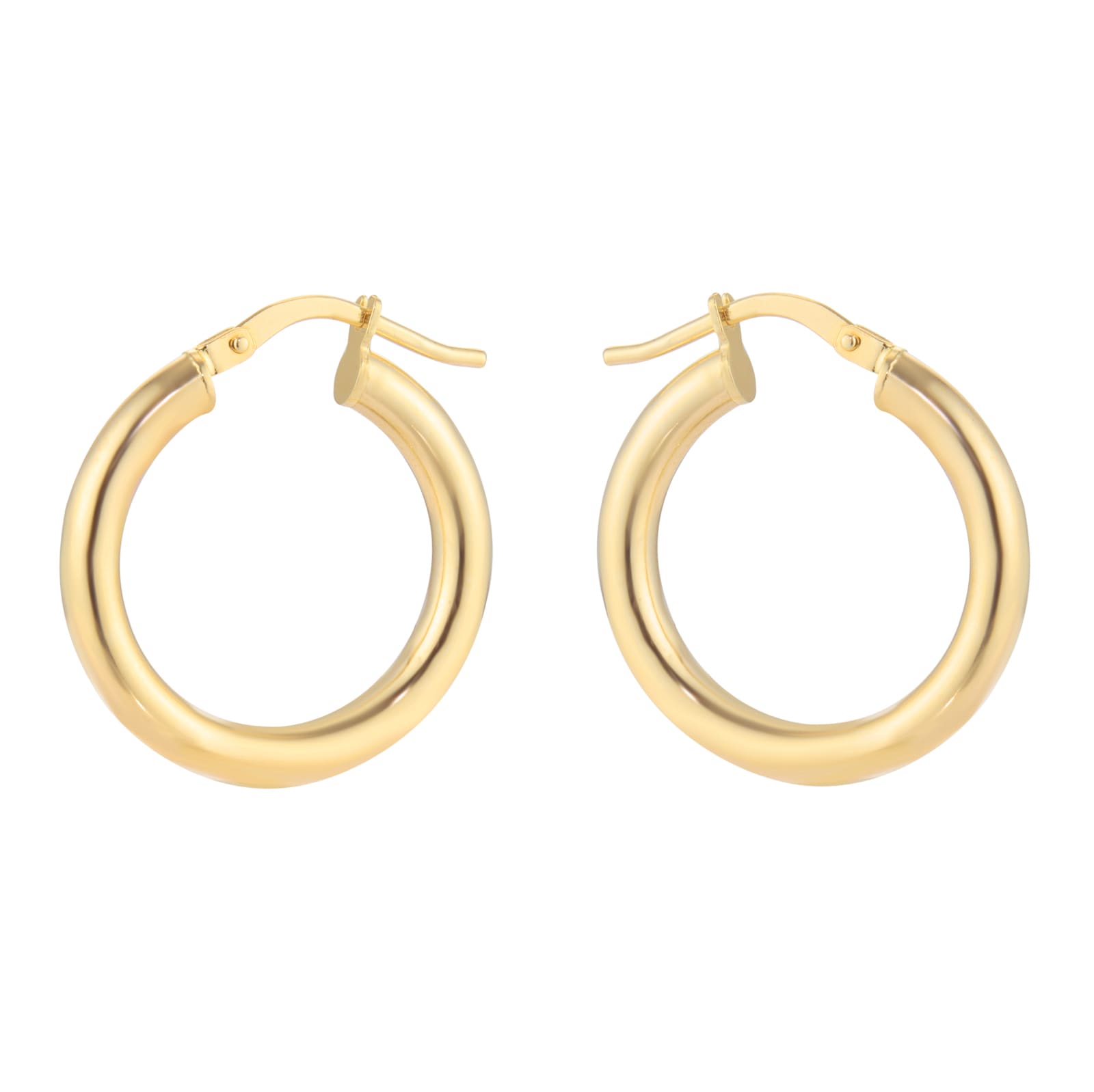 Mappin & Webb 18ct Yellow Gold 15mm Hoop Earrings
