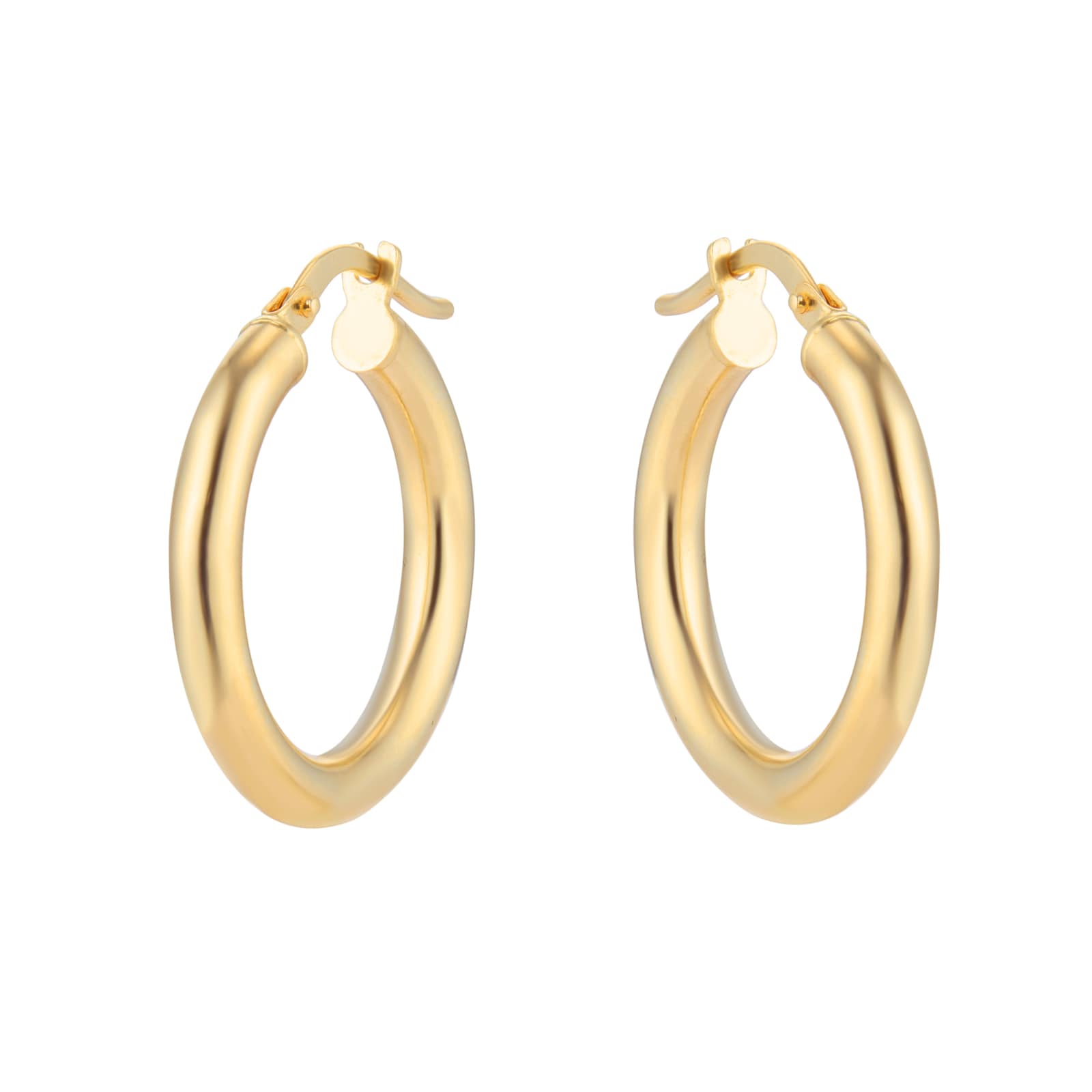 Mappin & Webb 18ct Yellow Gold 15mm Hoop Earrings