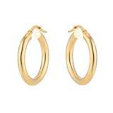 Mappin & Webb 18ct Yellow Gold 15mm Hoop Earrings