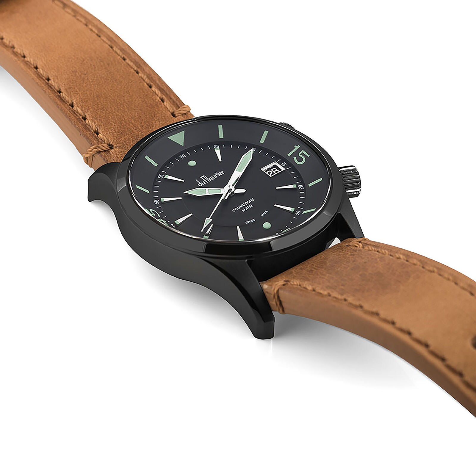 Du Maurier Commodore 41mm Mens Watch COMBK-CAMEL