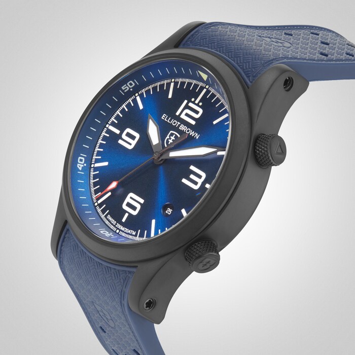 Elliot Brown Canford Deep Blue 44mm