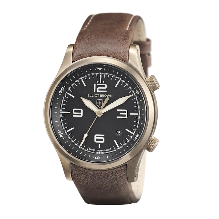 Elliot Brown Canford Brown Leather 44mm