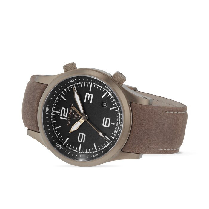 Elliot Brown Canford Brown Leather 44mm