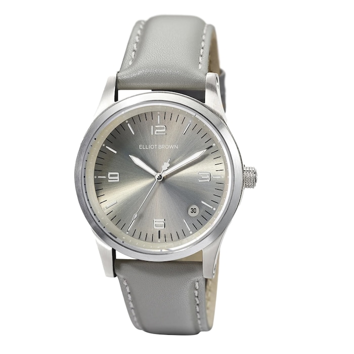 Elliot Brown Kimmeridge Silver Sunray 38mm