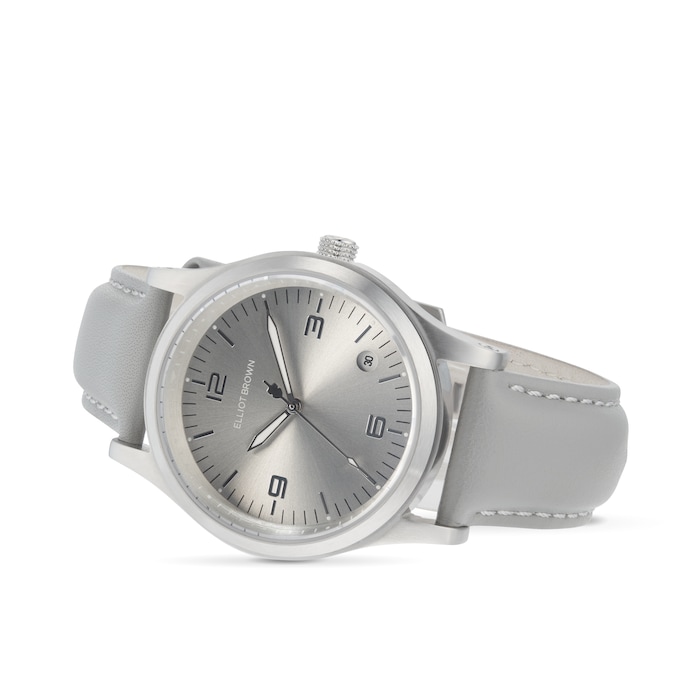 Elliot Brown Kimmeridge Silver Sunray 38mm