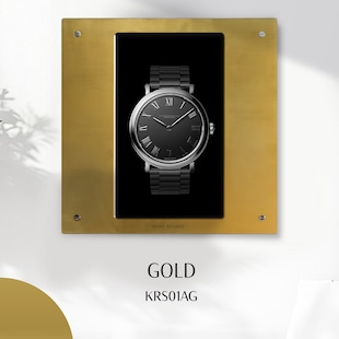 Keris Watch on Wall Display Gold