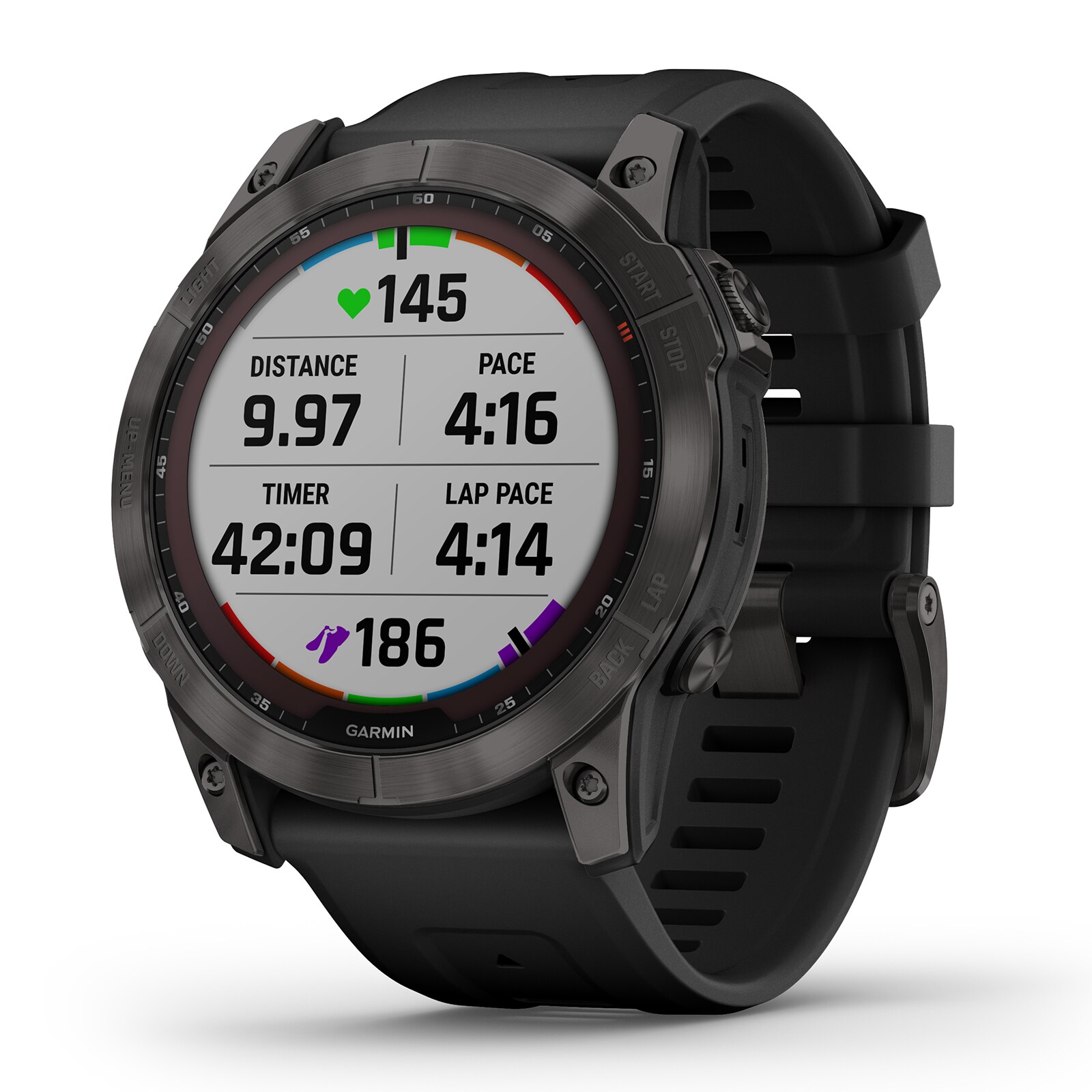 Garmin Fēnix® 7X Sapphire Solar 51mm Carbon Grey DLC Titanium with Black Band Garmin Fēnix® 7X Sapphire Solar 51mm Carbon Grey DLC Titanium with Black Band