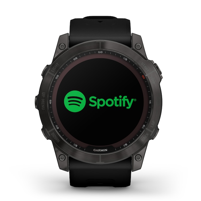 Garmin Fēnix® 7X Sapphire Solar 51mm Carbon Grey DLC Titanium with Black Band