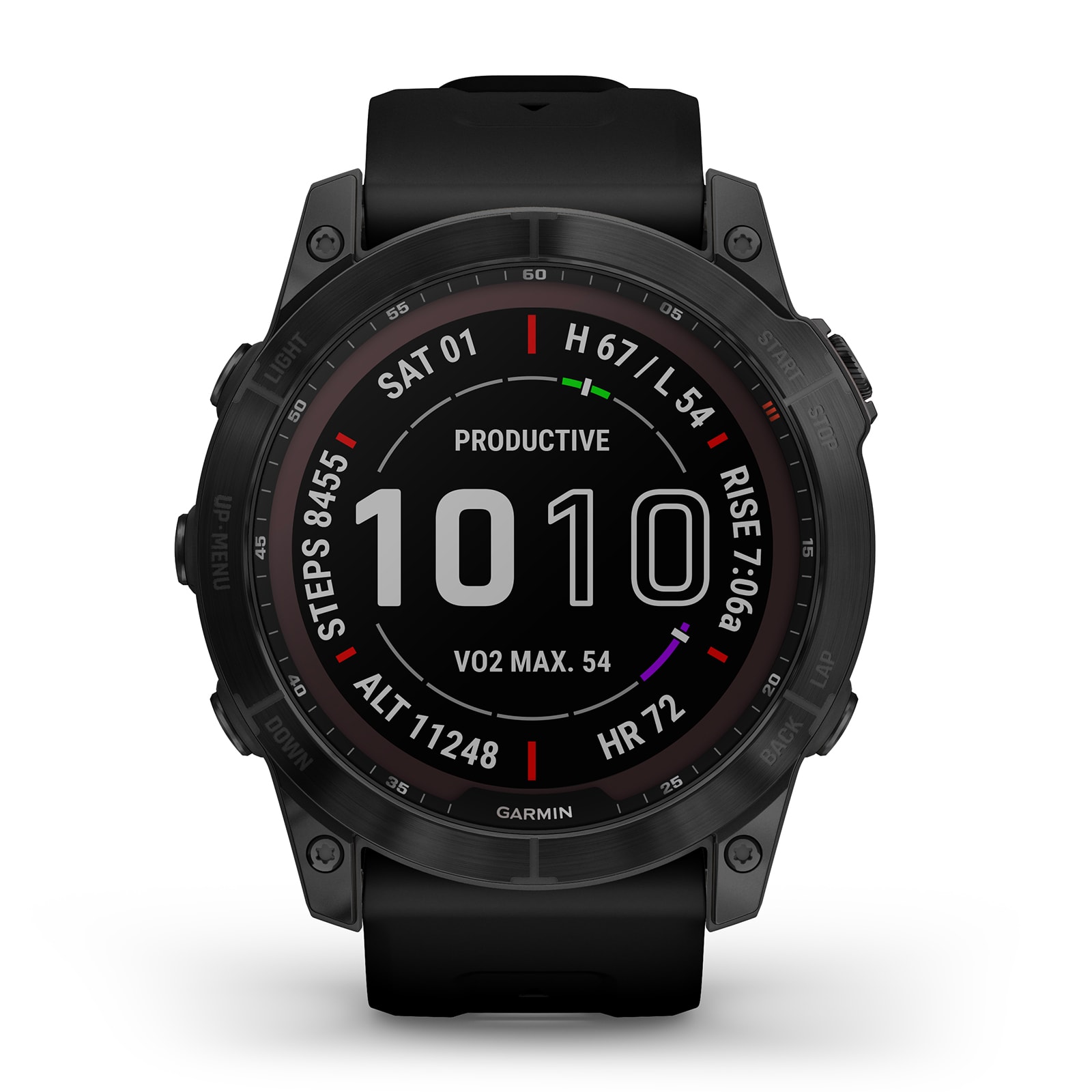 Garmin Fēnix 7X Sapphire Solar 51mm Black DLC Titanium with Black Band Smart Watch