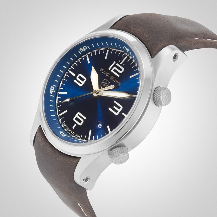 Elliot Brown Canford 44mm Mens Watch Blue
