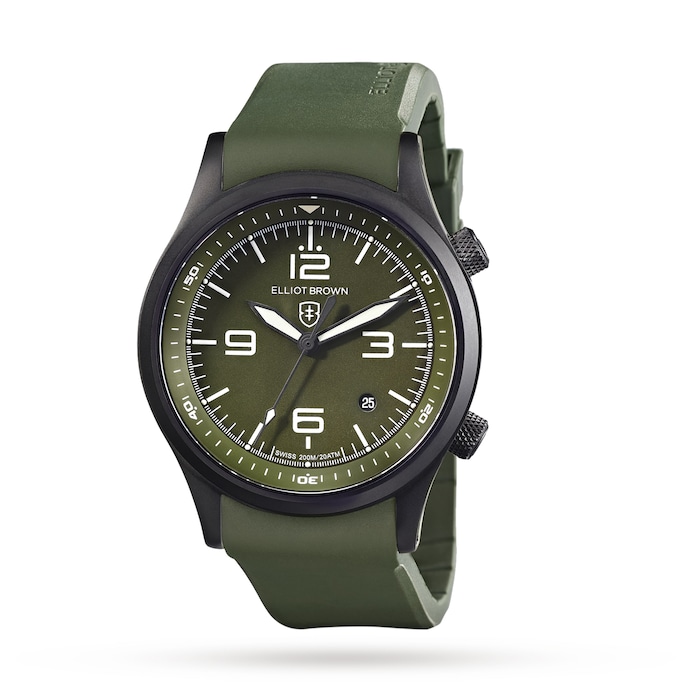 Elliot Brown Canford 44mm Mens Watch Green