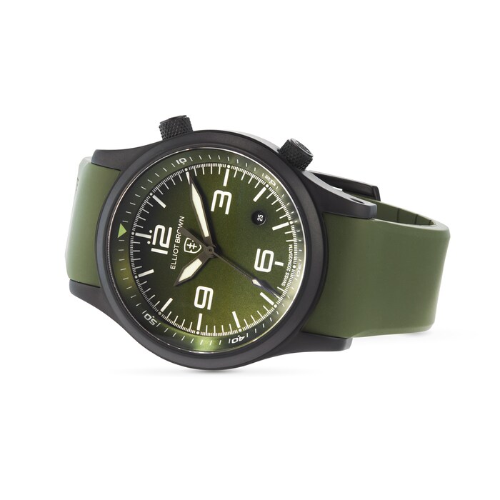 Elliot Brown Canford 44mm Mens Watch Green