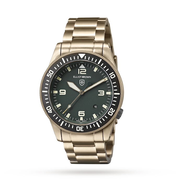 Elliot Brown Holton Nivo Bronze 43mm Mens Watch