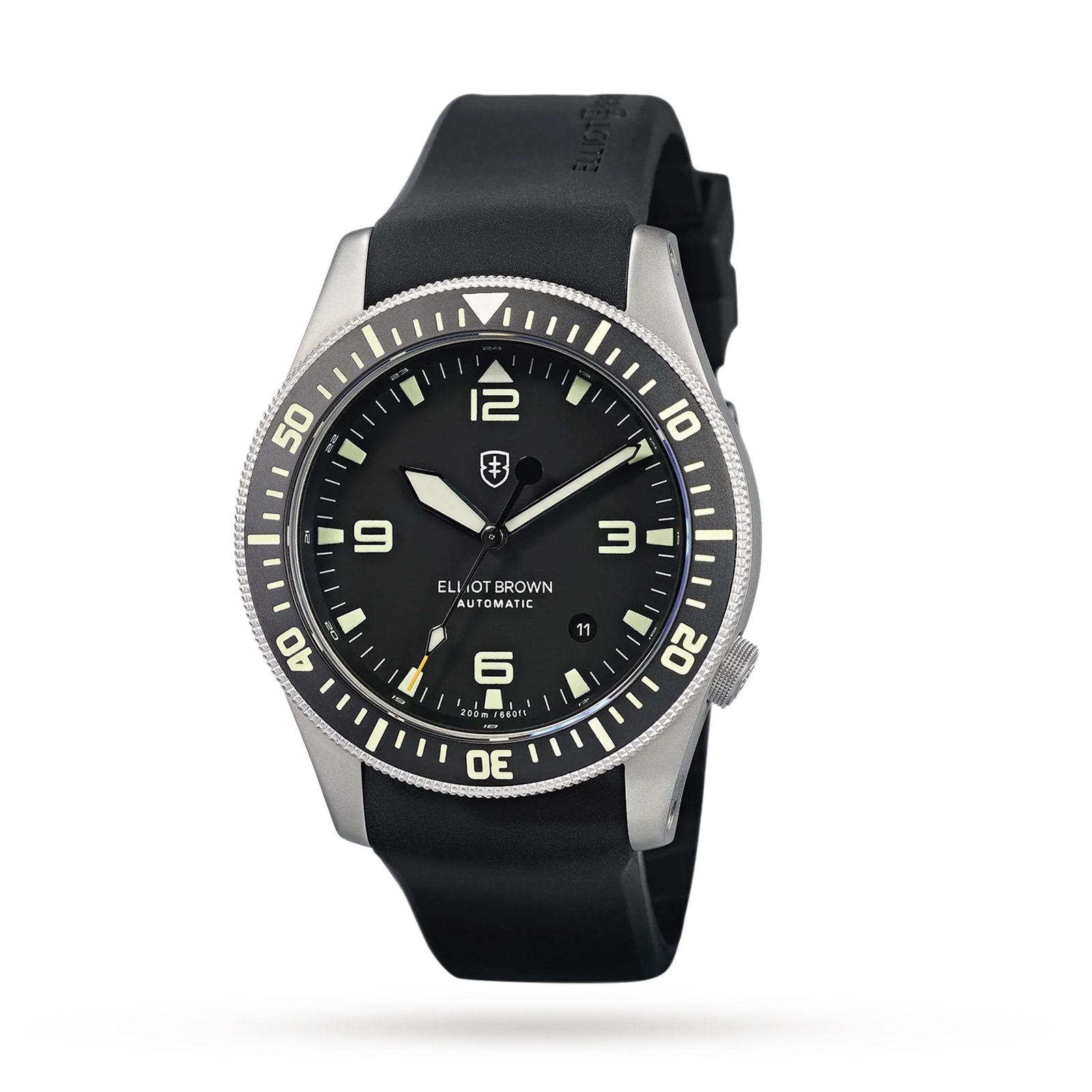 Holton Automatic 43mm Mens Watch Black Rubber