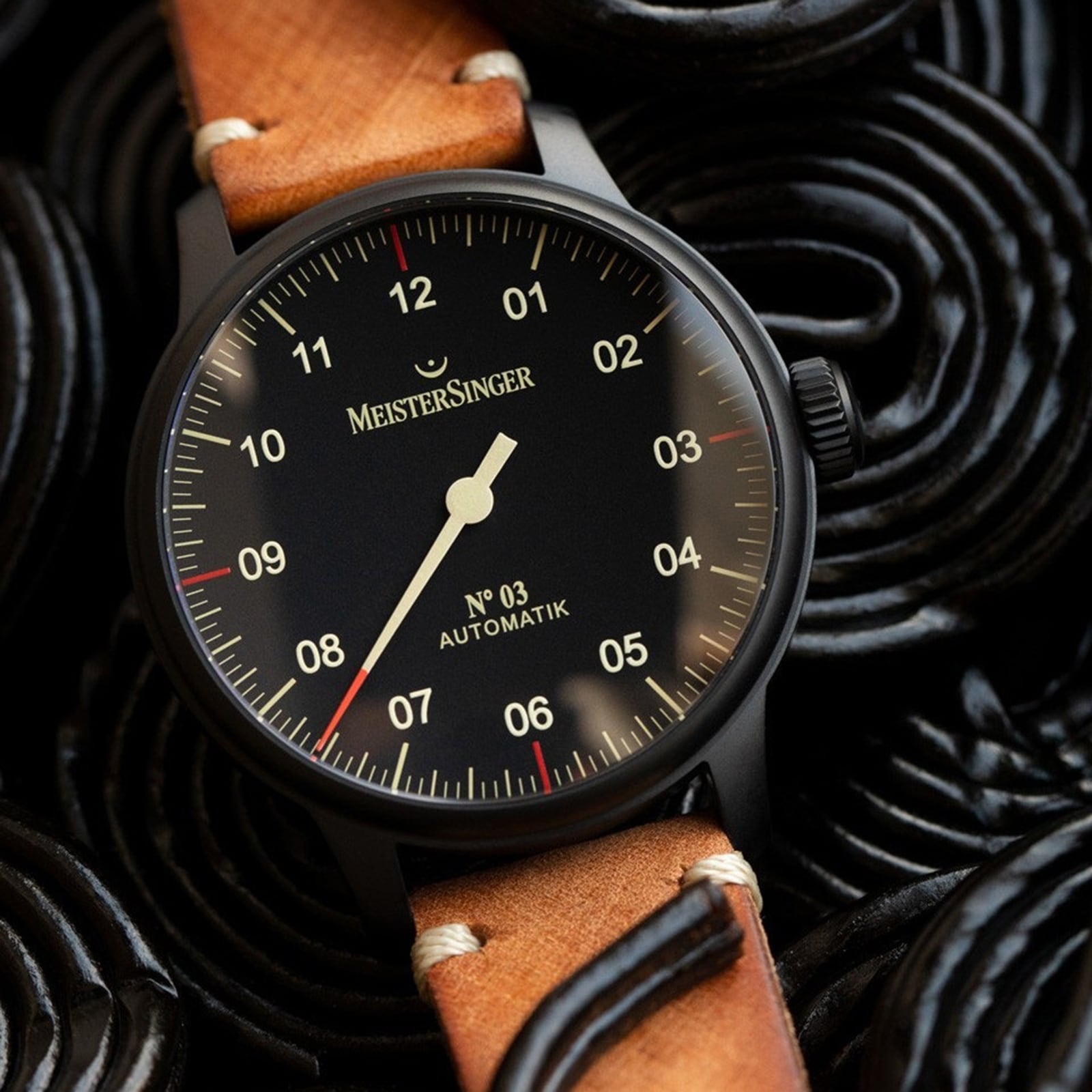 MeisterSinger N03 Blackline Automatic Mens Watch
