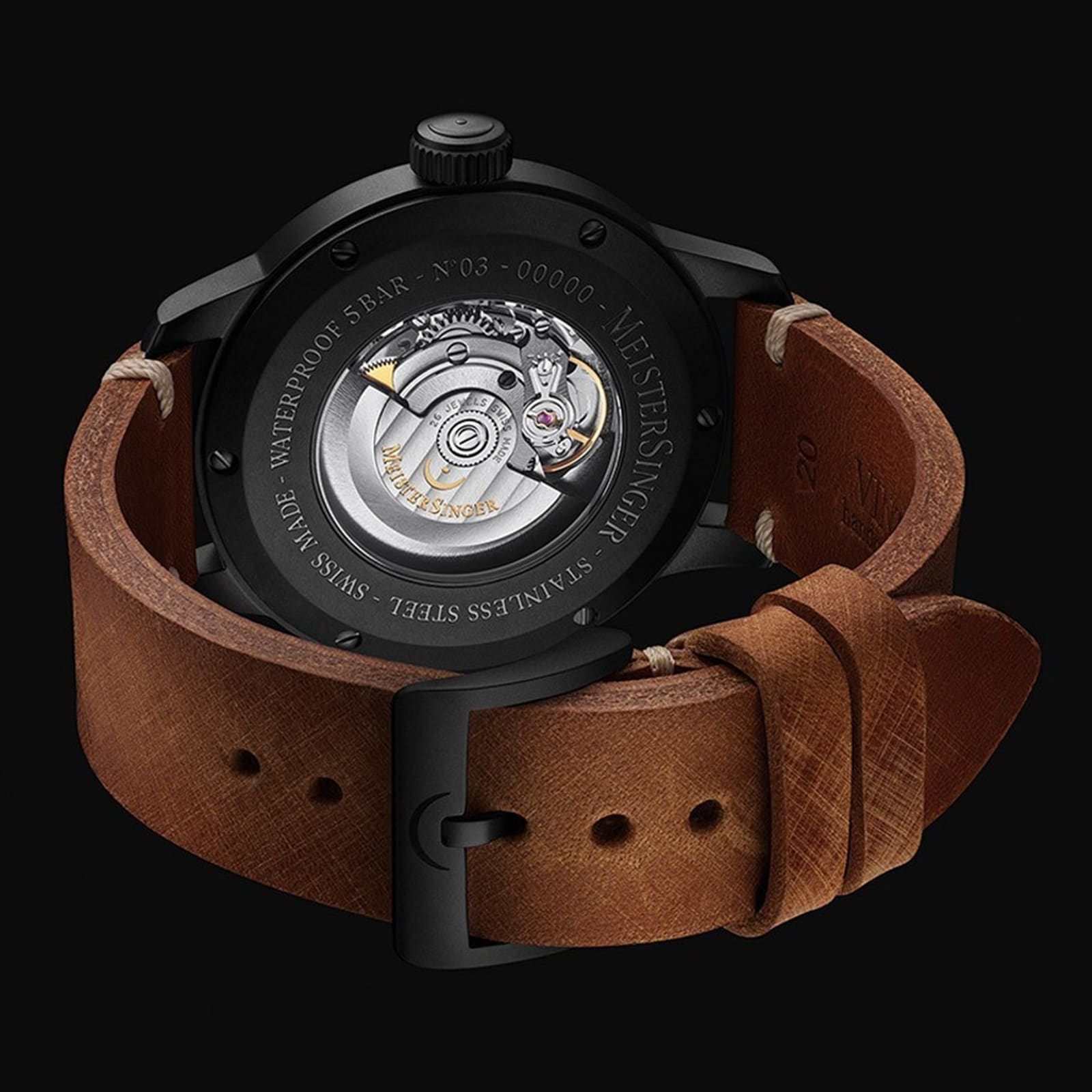 MeisterSinger N03 Blackline Automatic Mens Watch
