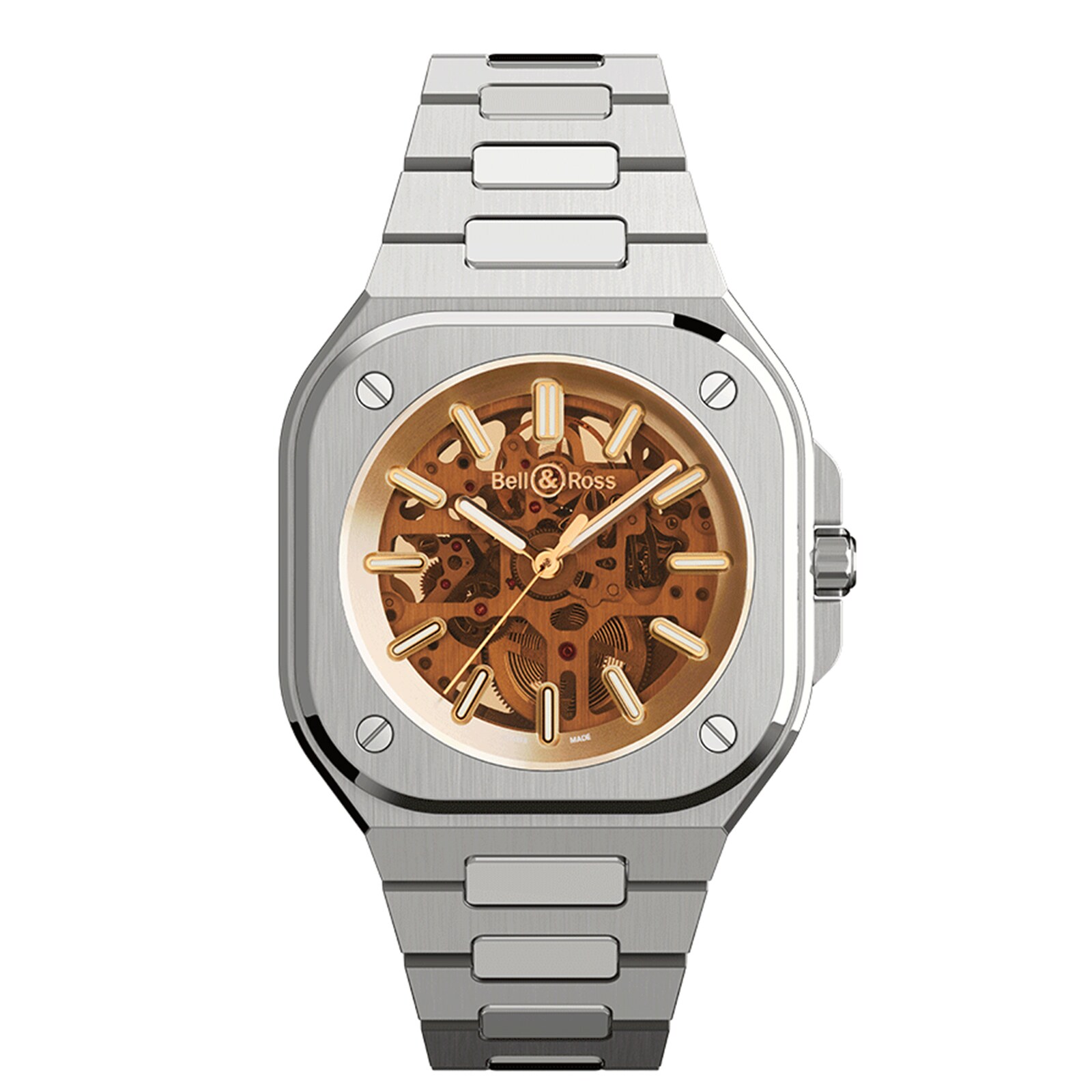 Bell & Ross BR 05 Skeleton Golden 40mm Mens Watch Bell & Ross BR 05 Skeleton Golden 40mm Mens Watch