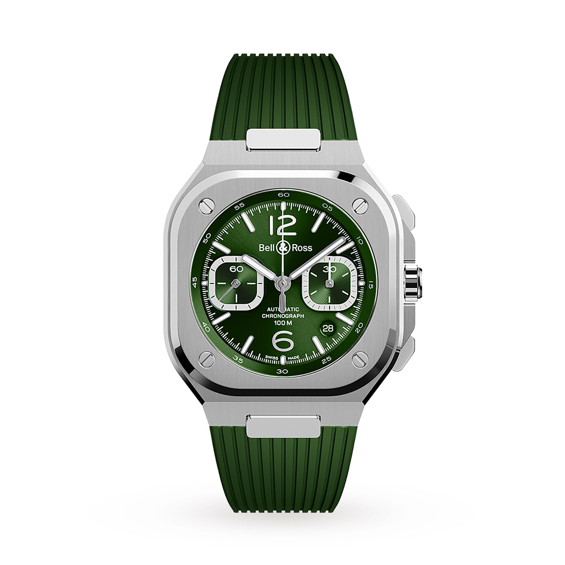 Bell & Ross BR 05 CHRONO GREEN STEEL 42MM Bell & Ross BR 05 CHRONO GREEN STEEL 42MM
