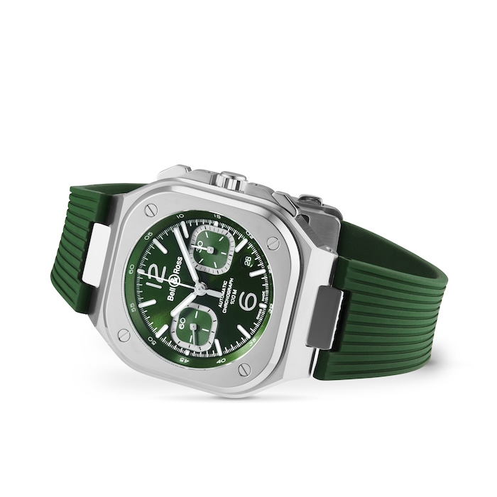 Bell & Ross BR 05 CHRONO GREEN STEEL 42MM